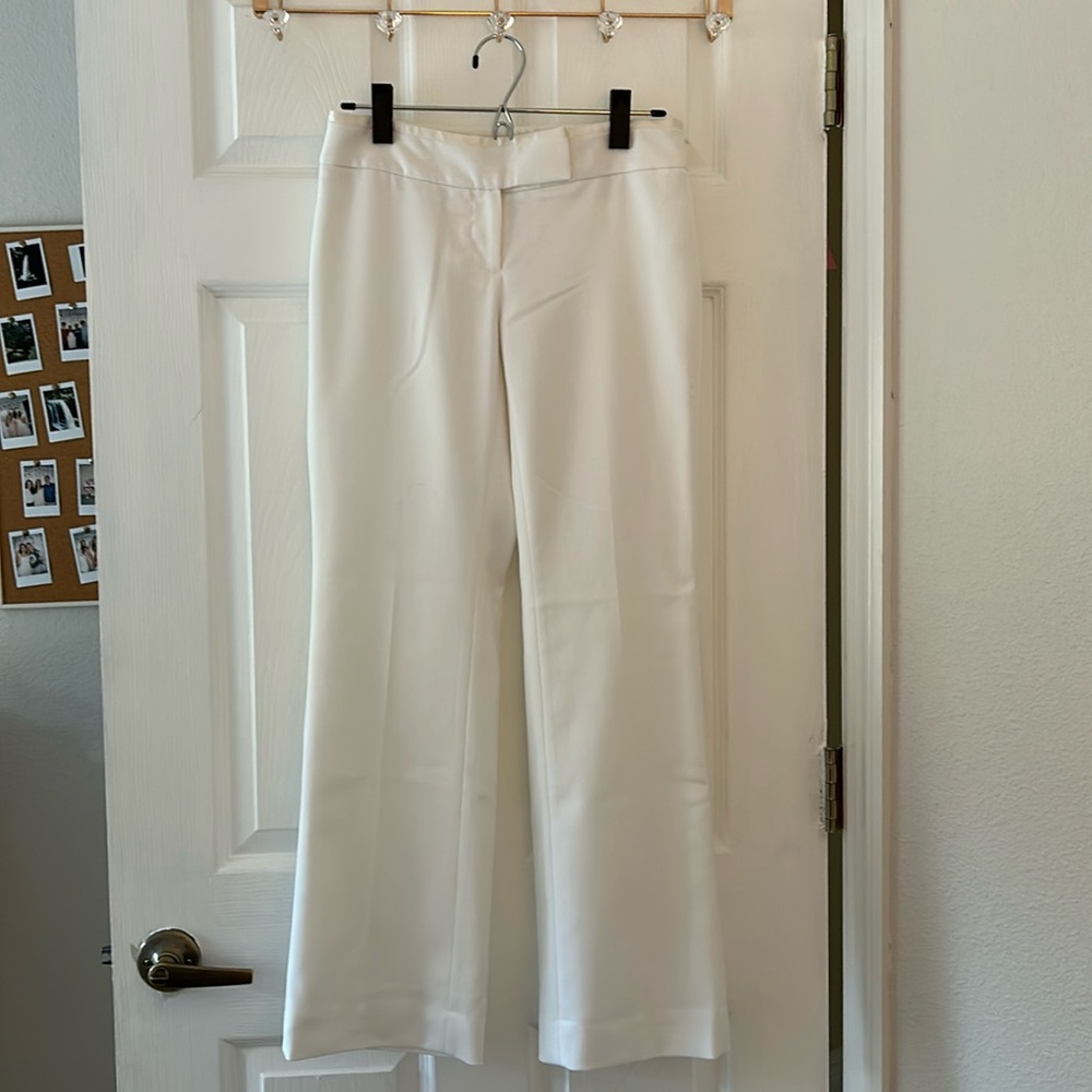 White House Black Market Eggshell pants!